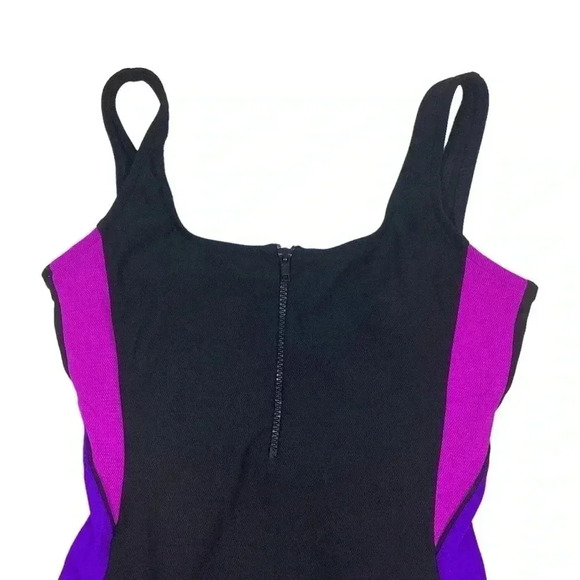 Vintage Mainstream 90s color block one piece swimsuit - Picture 4 of 5